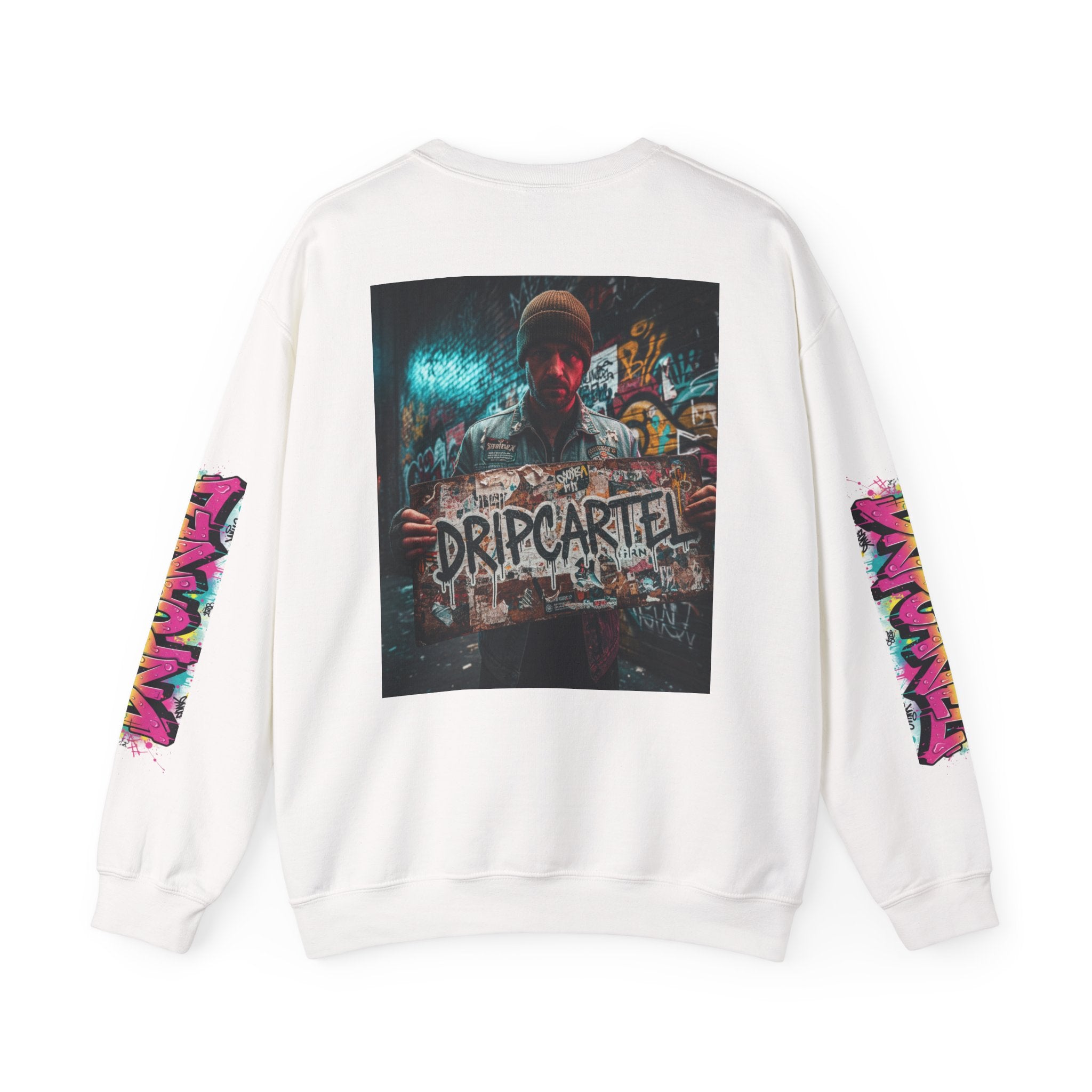 Crewneck Sweatshirt — Urban Graffiti 'DRIPCARTEL' Streetwear
