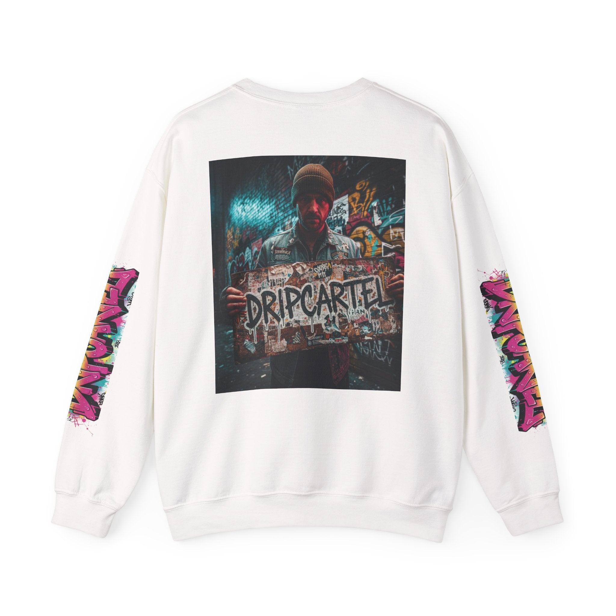 Crewneck Sweatshirt — Urban Graffiti 'DRIPCARTEL' Streetwear