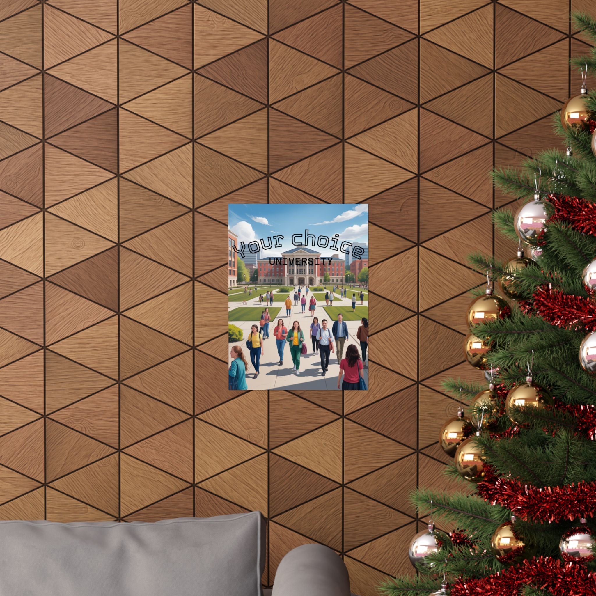 University Campus Matte Poster — “Your Choice University”