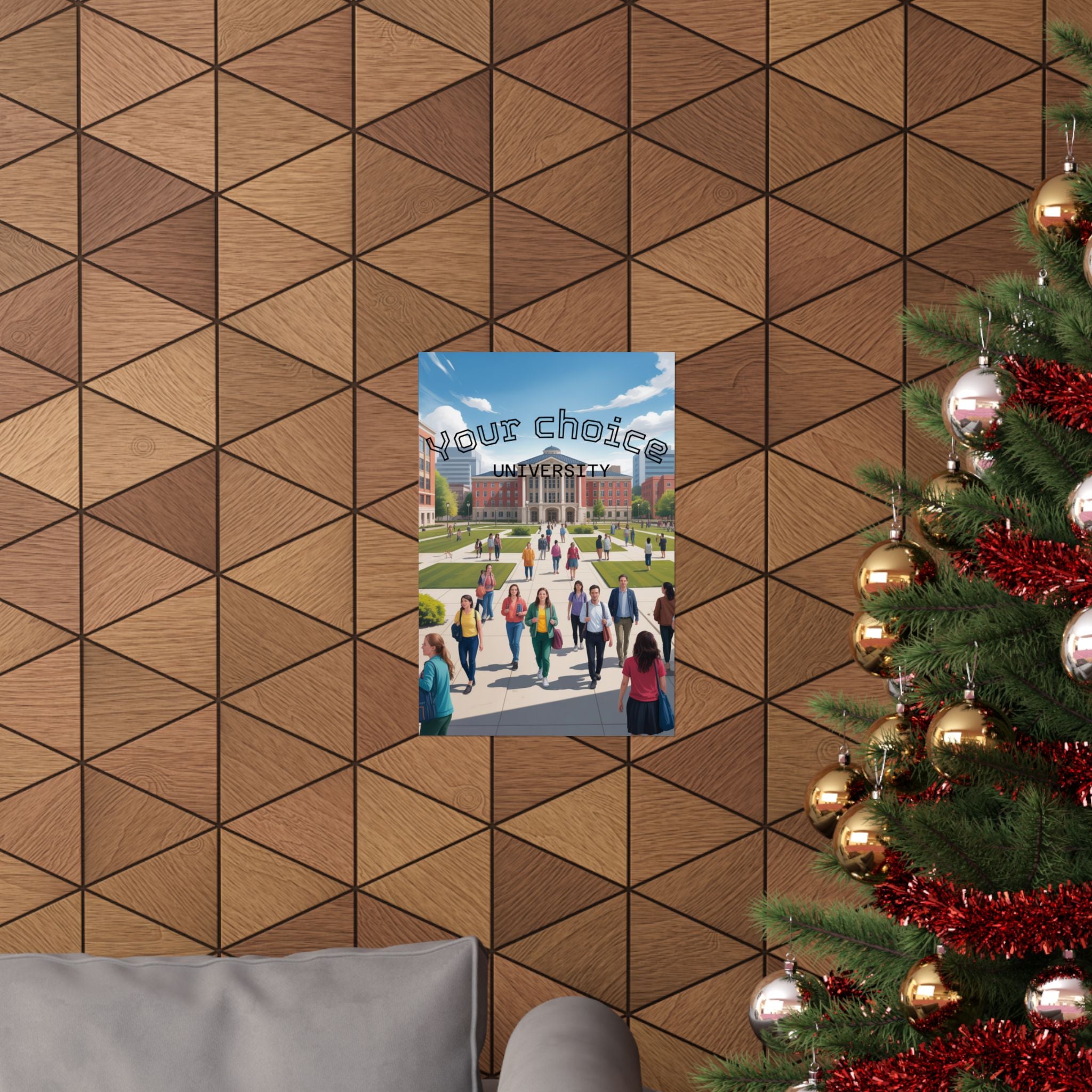 University Campus Matte Poster — “Your Choice University”