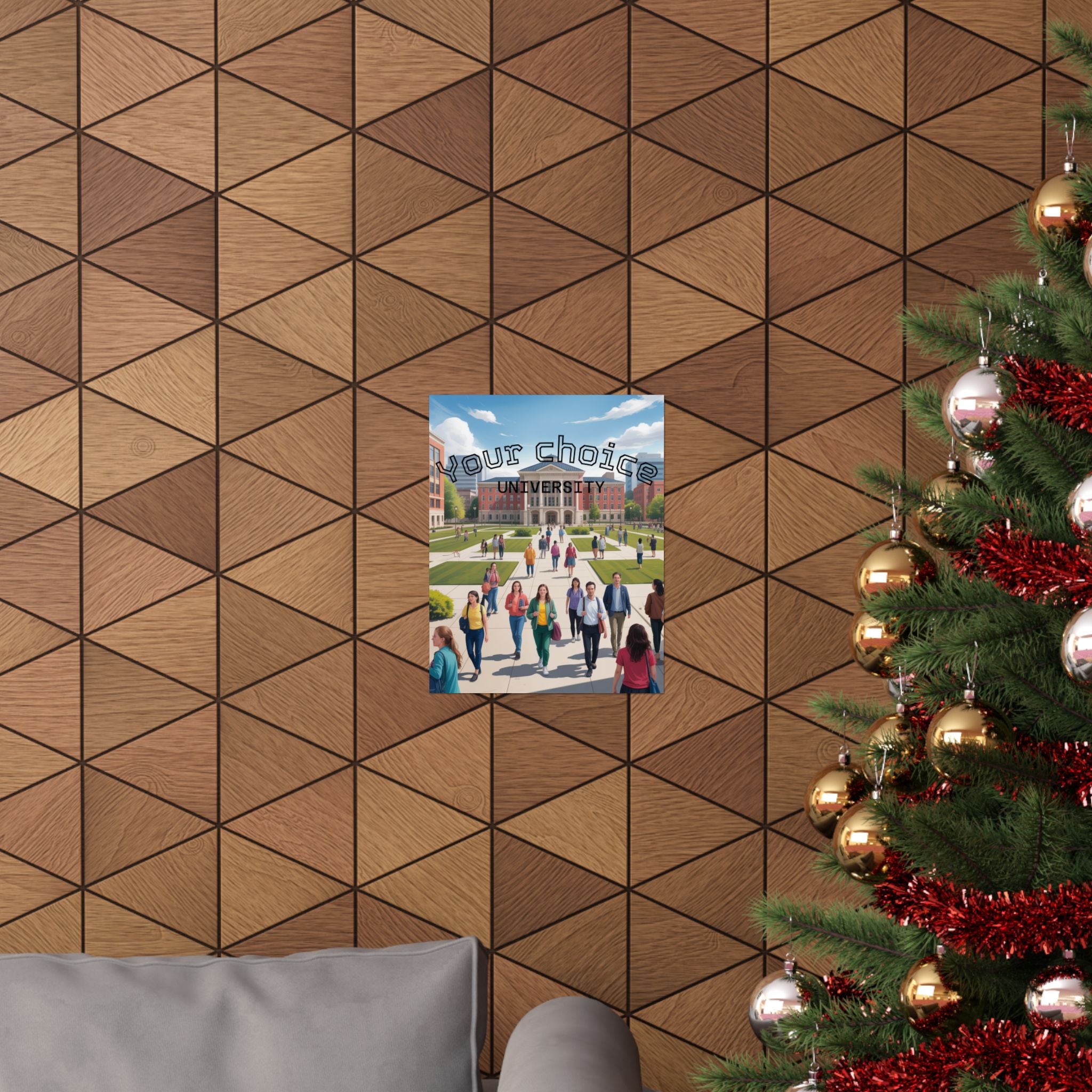 University Campus Matte Poster — “Your Choice University”