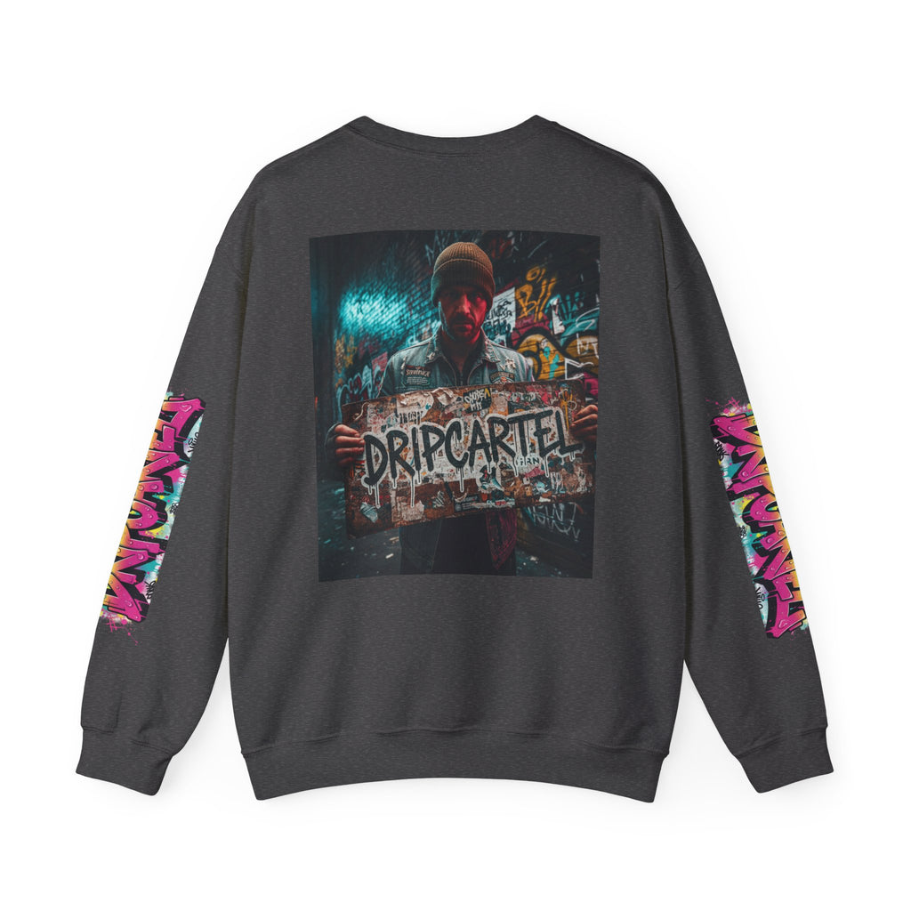Crewneck Sweatshirt — Urban Graffiti 'DRIPCARTEL' Streetwear