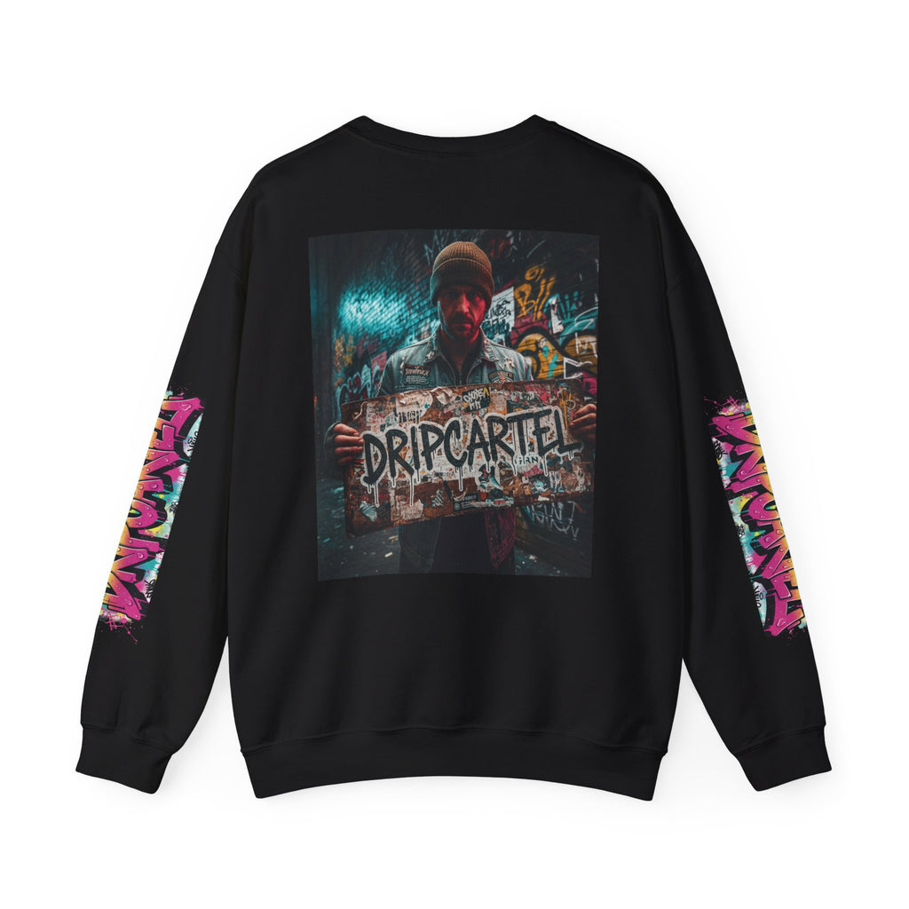 Crewneck Sweatshirt — Urban Graffiti 'DRIPCARTEL' Streetwear