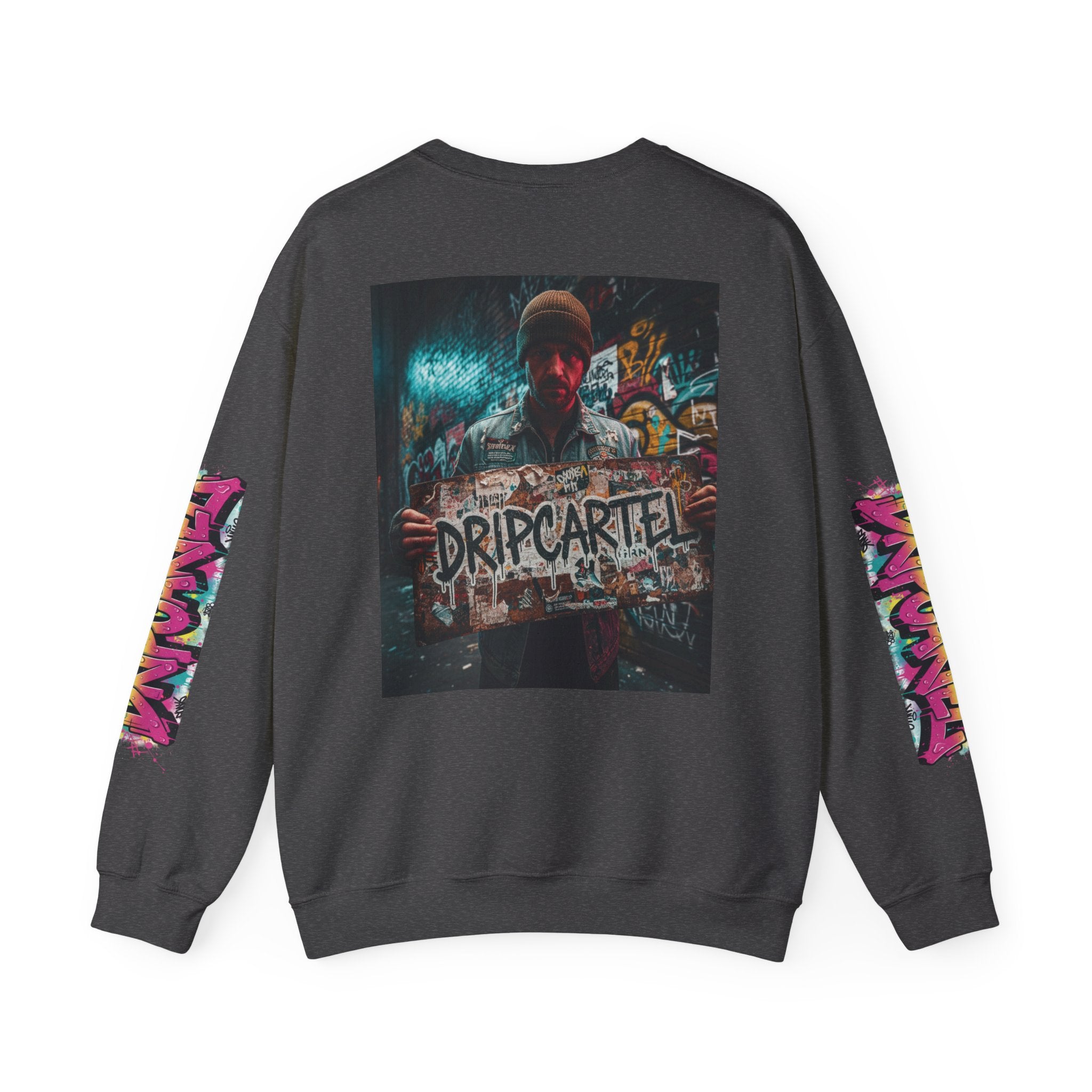 Crewneck Sweatshirt — Urban Graffiti 'DRIPCARTEL' Streetwear
