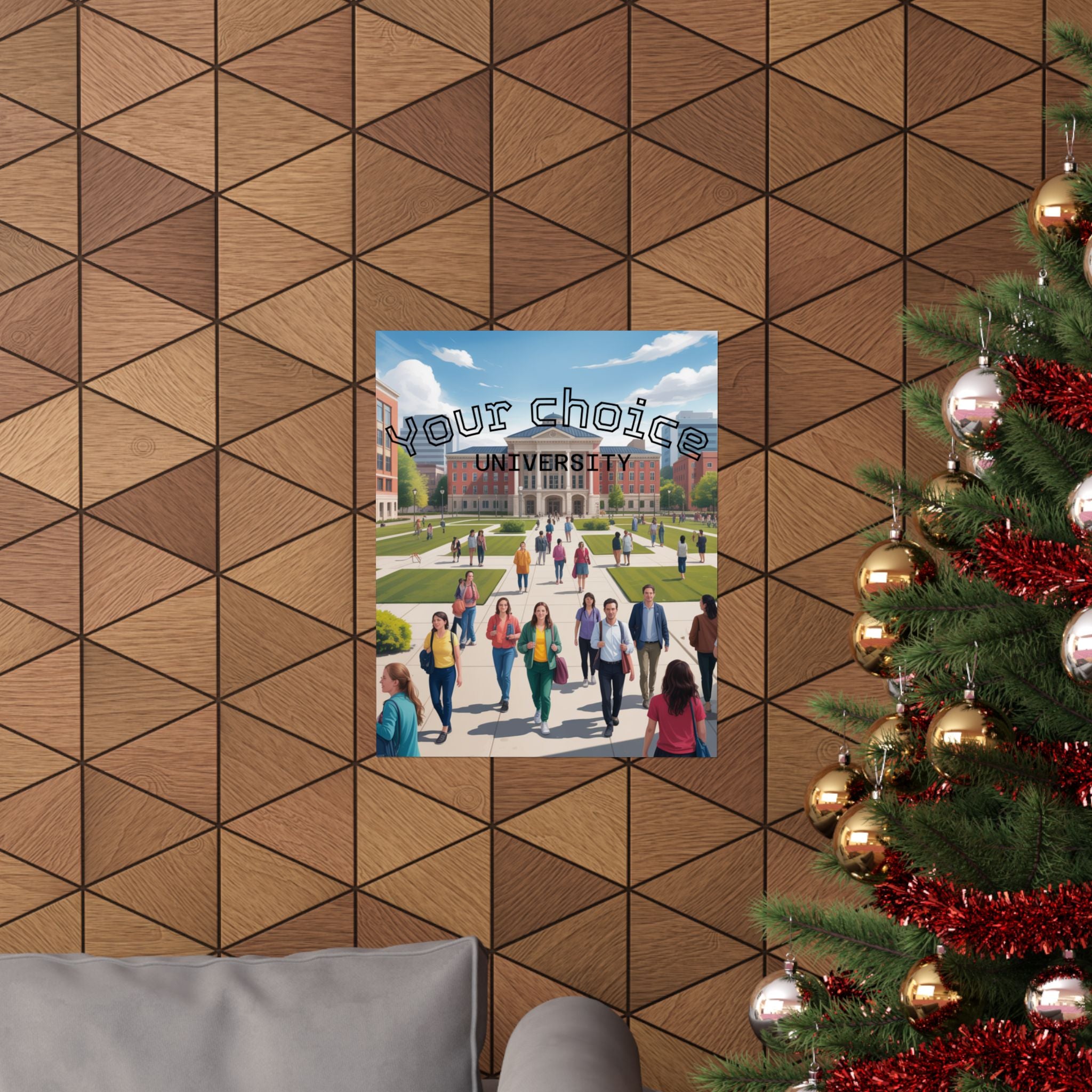 University Campus Matte Poster — “Your Choice University”