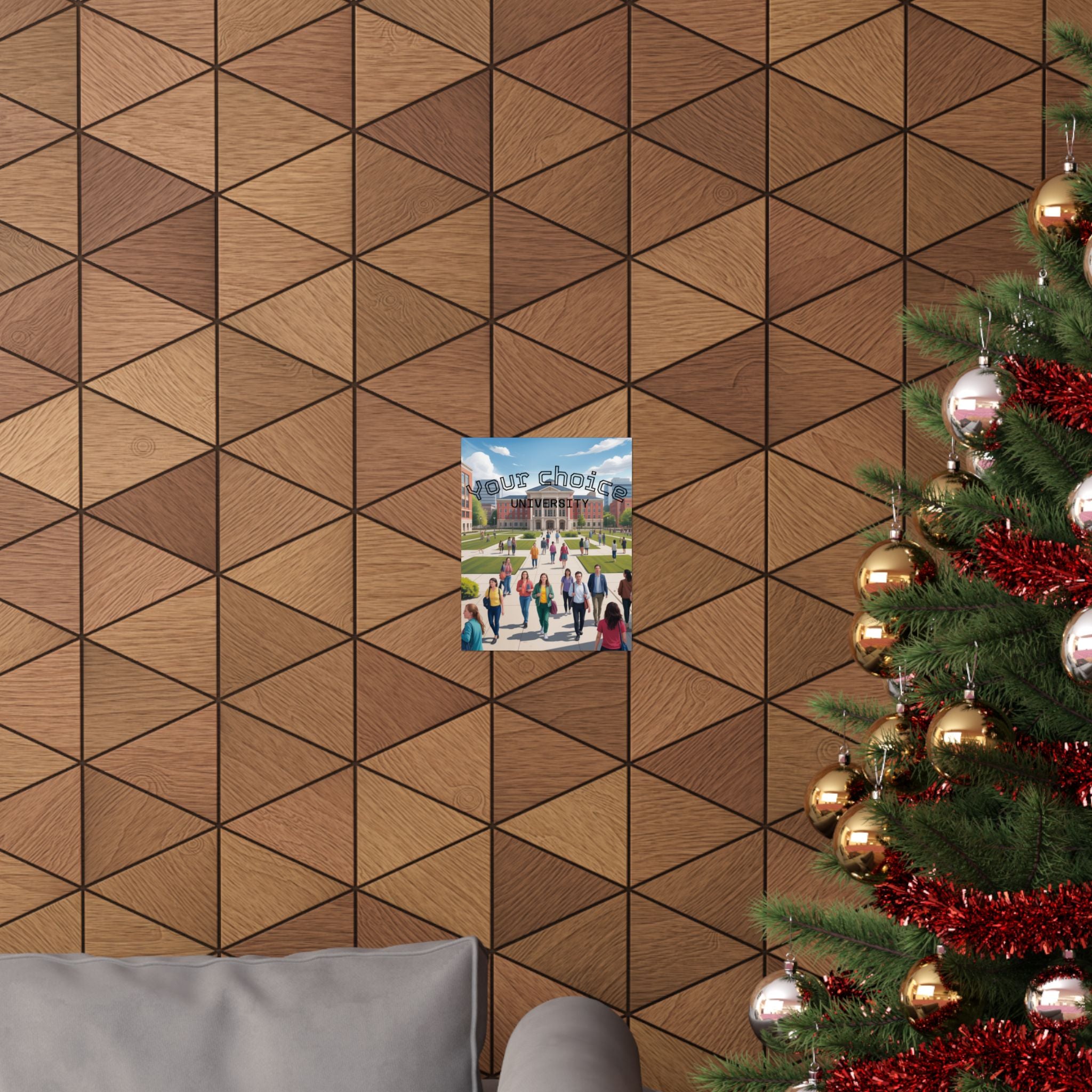 University Campus Matte Poster — “Your Choice University”