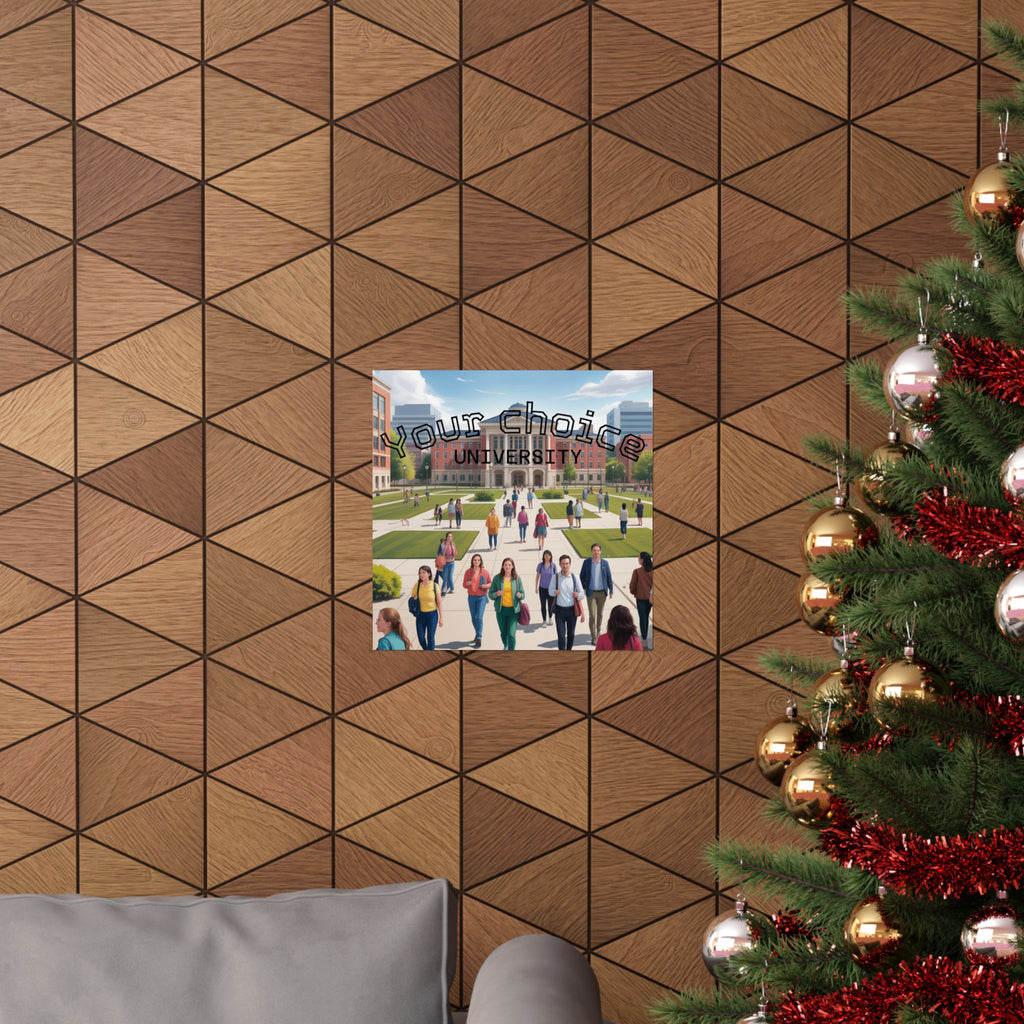 University Campus Matte Poster — “Your Choice University”