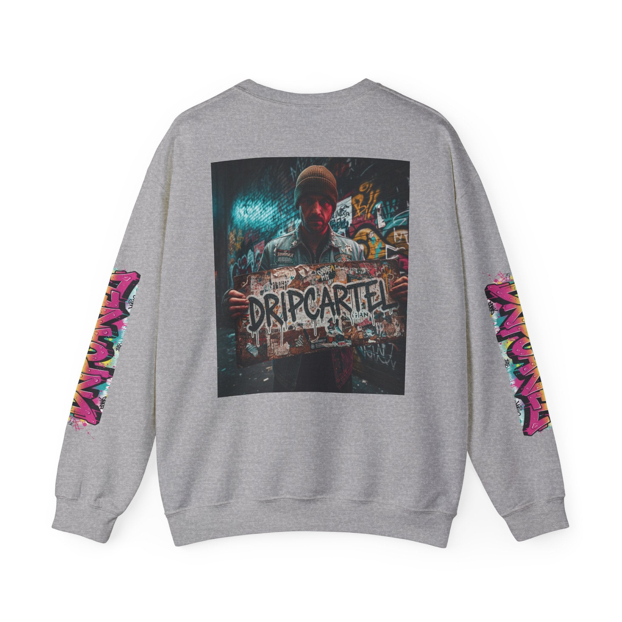 Crewneck Sweatshirt — Urban Graffiti 'DRIPCARTEL' Streetwear