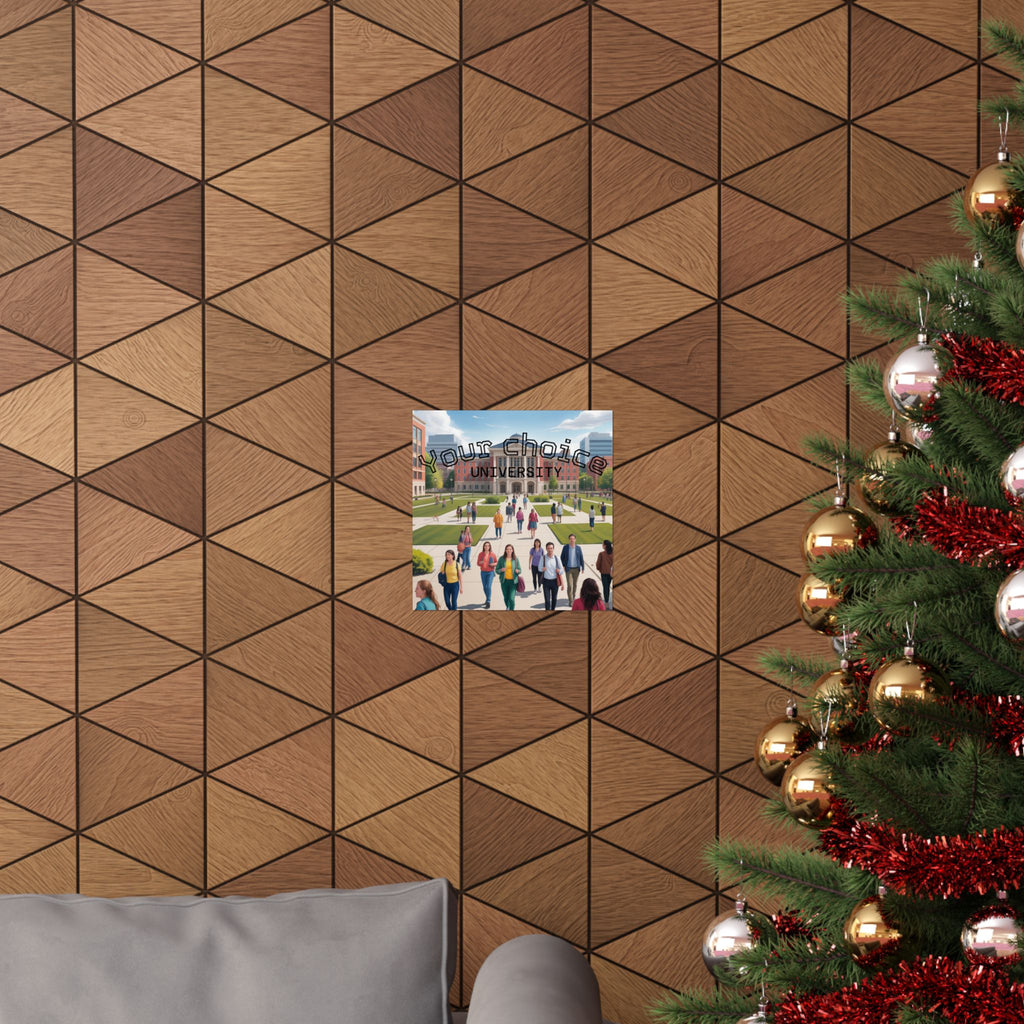 University Campus Matte Poster — “Your Choice University”