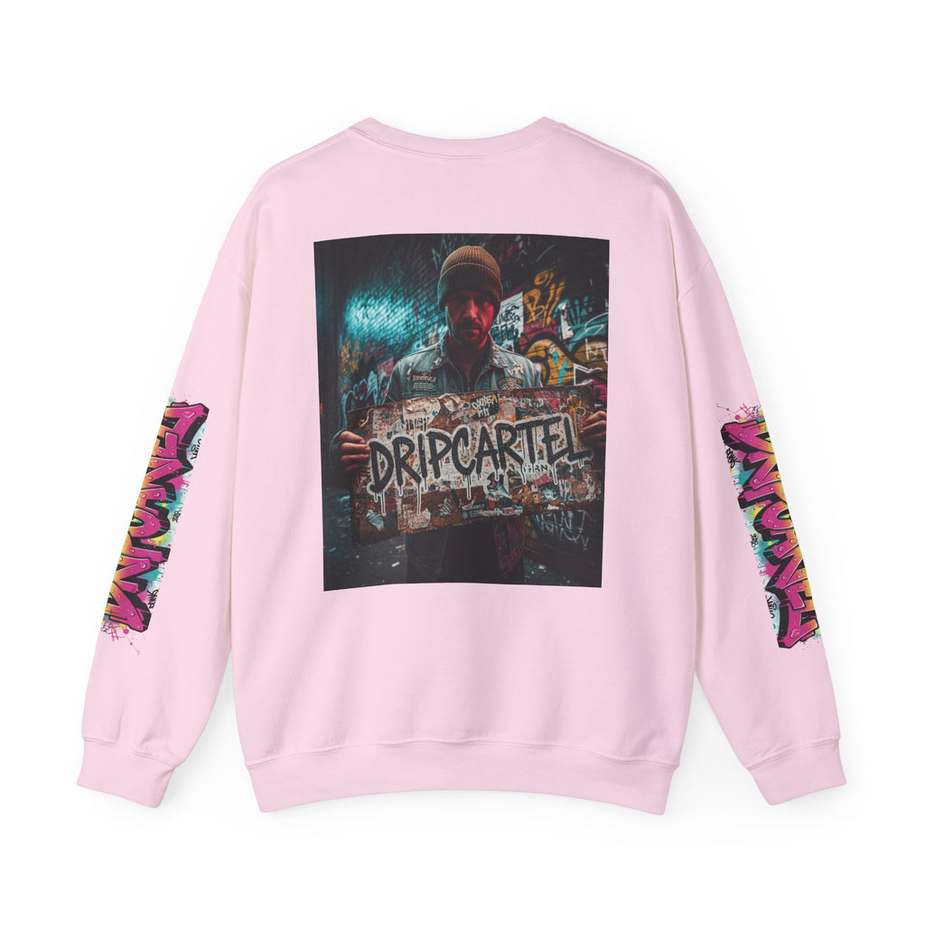 Crewneck Sweatshirt — Urban Graffiti 'DRIPCARTEL' Streetwear